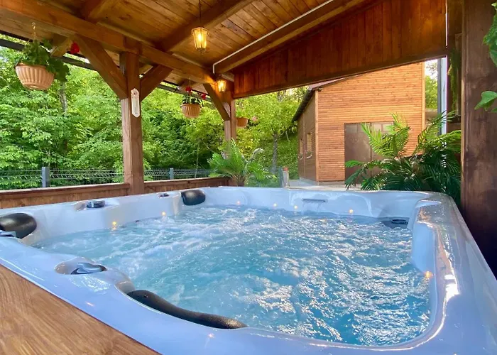 シャレー Maklen Gorski Kotar With Sauna And Jacuzzi Brod Moravice
